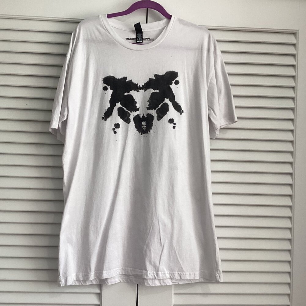 Massive Attack Mezzanine XXI 2019 tour Rorschach t shirt size XL